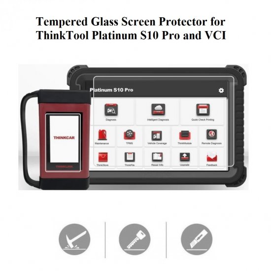 Tempered Glass Screen Protectors for THINKCAR PLATINUM S10 PRO - Click Image to Close
